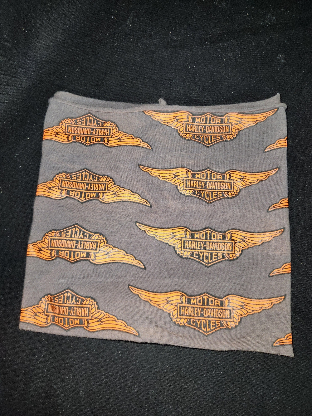 Harley-Davidson Gray Gaiter with Orange Logo Wings #432